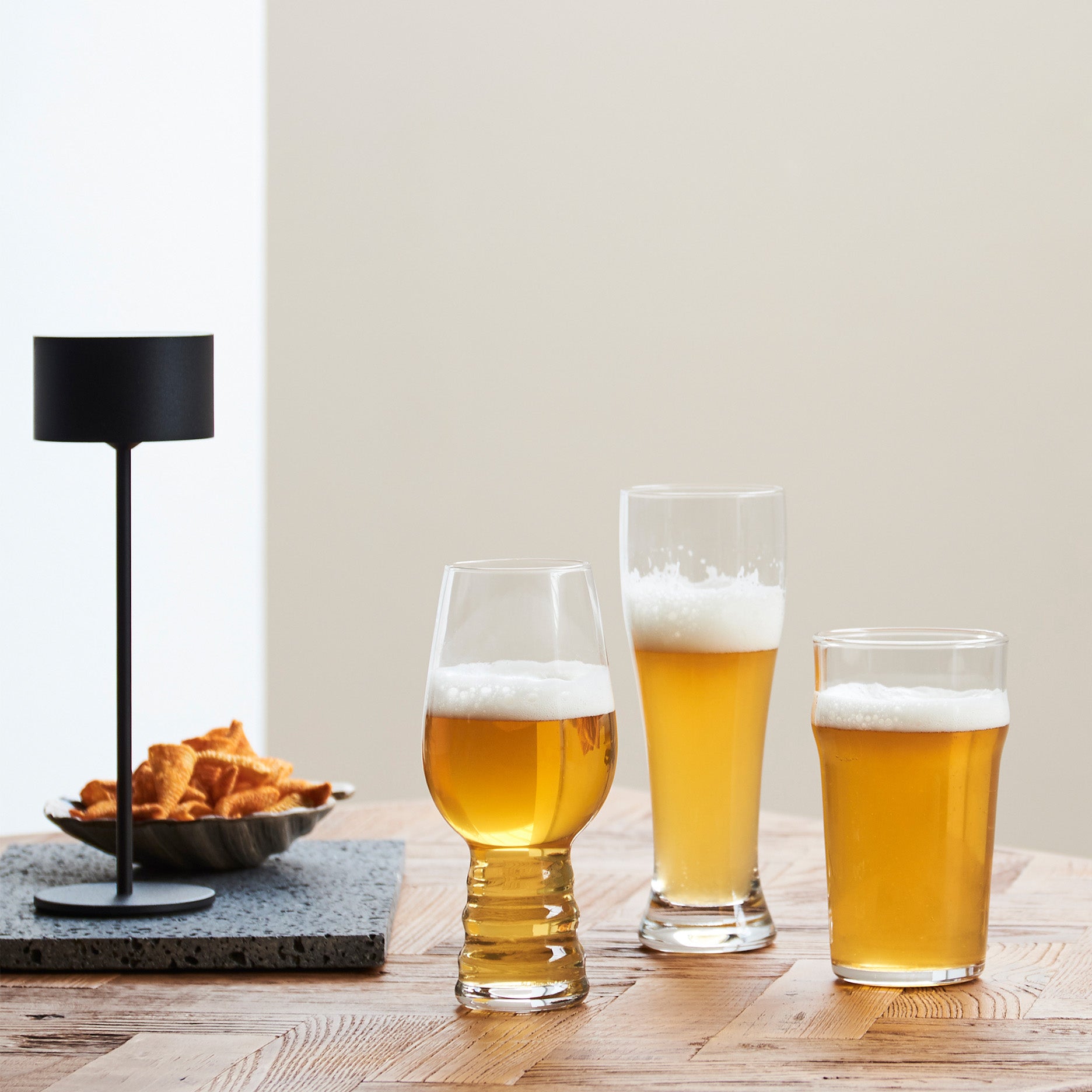 Ølglas H22 cm, 2 stk